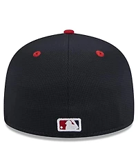 New Era Men's Navy Los Angeles Angels 2024 Batting Practice 59FIFTY Fitted Hat