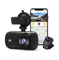 Z-edge 2K 2560x1440 Dual Lens Dash Cam, Front and Rear Dash Camera with Gps