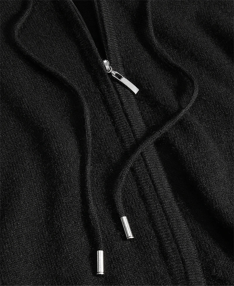 Charter Club Petite 100% Cashmere Zip Hoodie, Created for Macy's