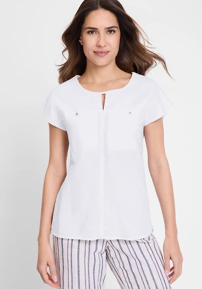 Olsen Women's Mixed Media T-Shirt