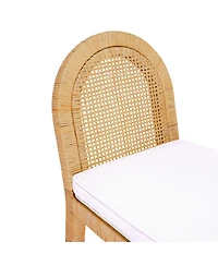 Tov Furniture 1 Pc. Rattan Arched Back Dining Chair