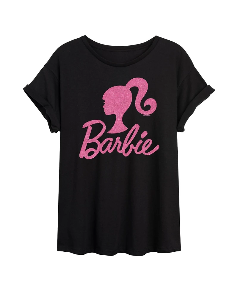 Hybrid Apparel Trendy Juniors Barbie Graphic Oversized Tee