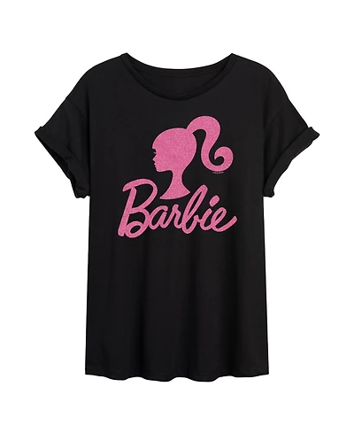 Hybrid Apparel Trendy Juniors Barbie Graphic Oversized Tee