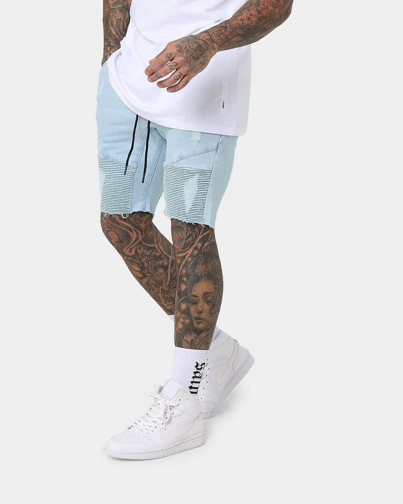 Saint Morta Men's United Distressed Biker Shorts