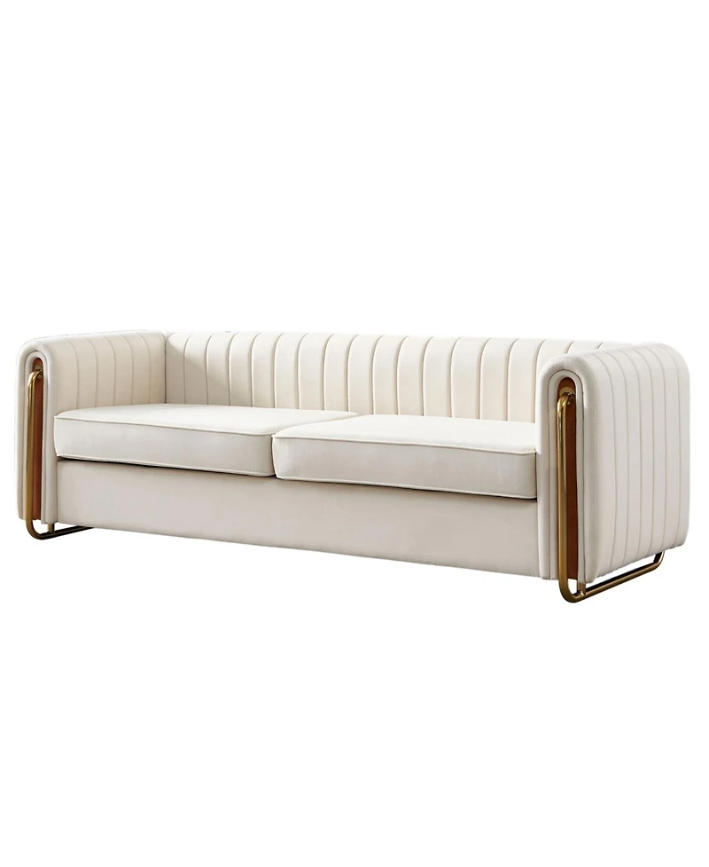 Streamdale Furniture Modern Velvet Sofa