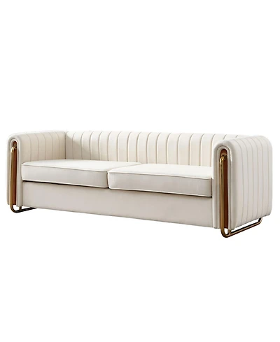 Streamdale Furniture Modern Velvet Sofa