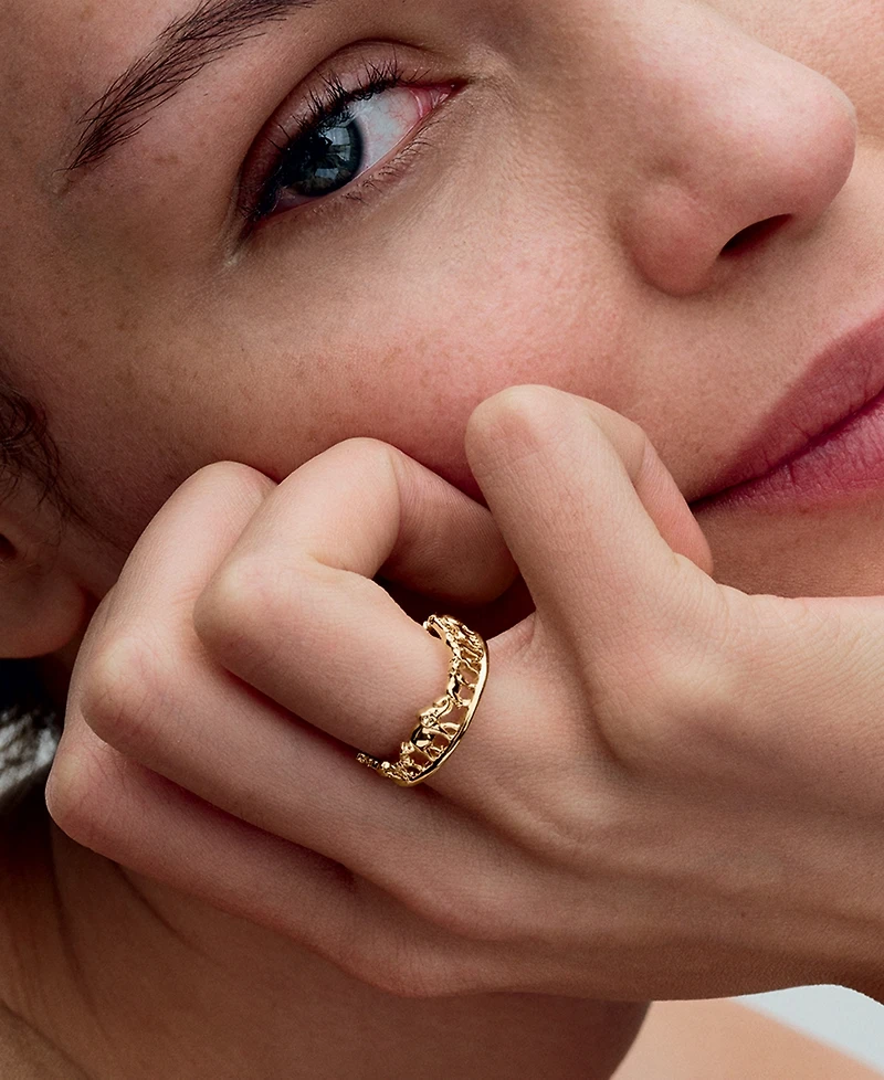 Pandora The Lion King Ring 14k Gold-plated