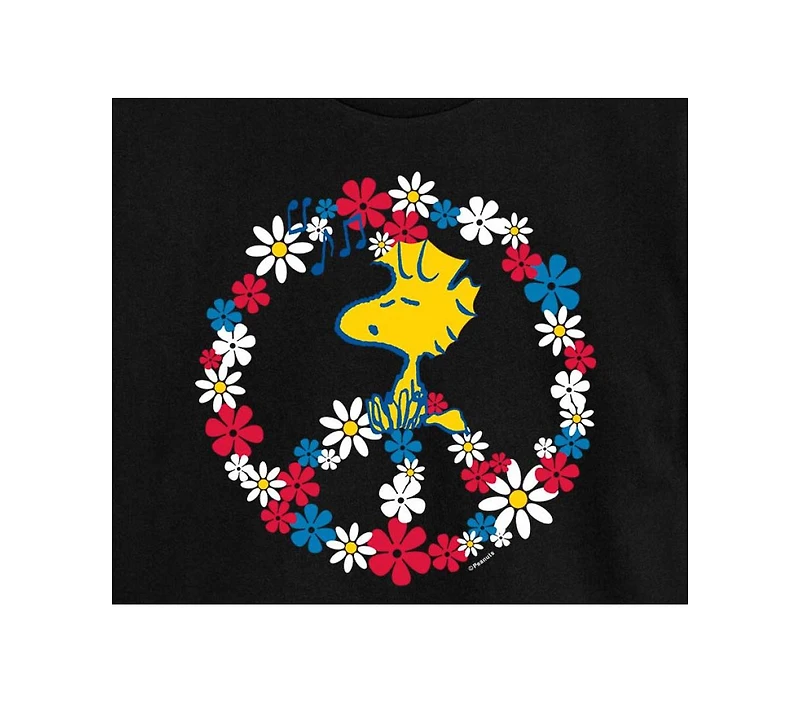 Hybrid Apparel Trendy Juniors Woodstock Cropped Tee