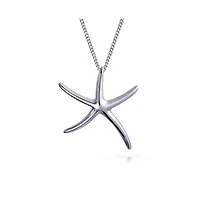 Bling Jewelry Hawaiian Seaside Escape Tropical Vacation Nautical Dangle Starfish Earrings Simple Large Sterling Silver Jewelry For Women and s