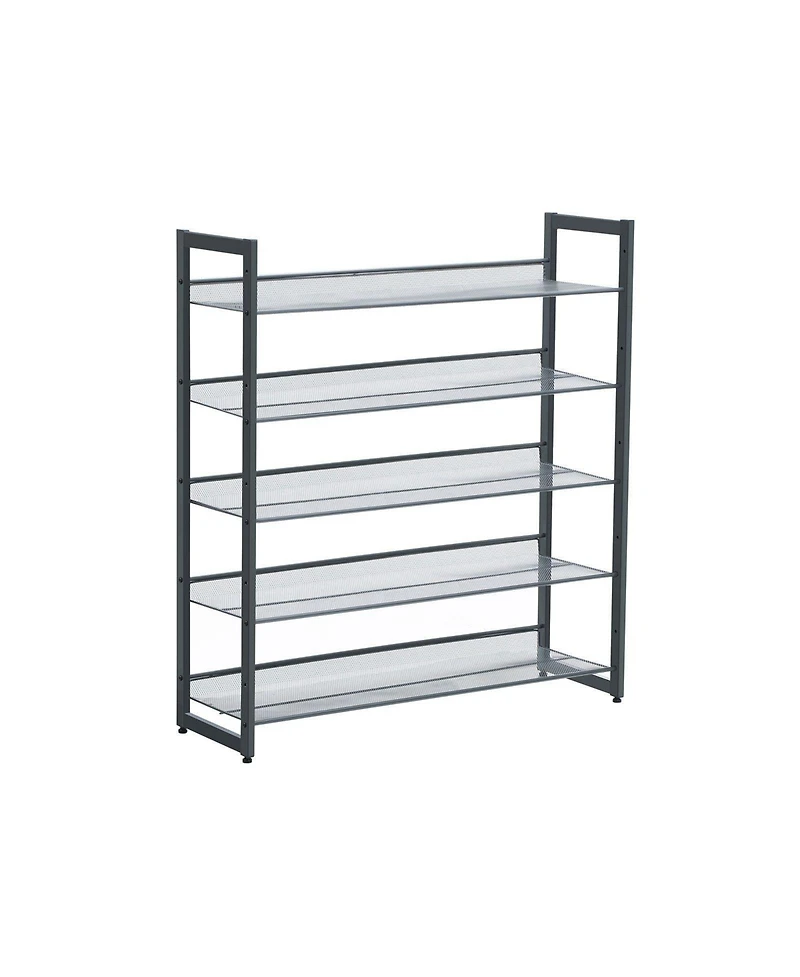 Slickblue 5-tier Stackable Metal Shoe Rack Adjustable Shoe Organizer For Entryway