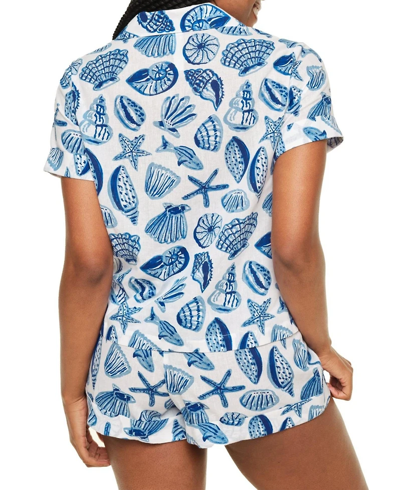 Adore Me Women's Lucero Short Sleeve Top & Shorts Pajama Set