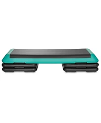 Philosophy Gym Aerobic Exercise Adjustable Step Platform, Health Club Size, with 4 Risers