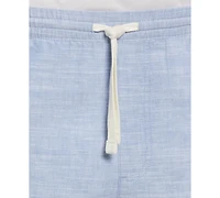Cubavera Men's Cross-Dyed Slub Linen Drawstring 8" Shorts