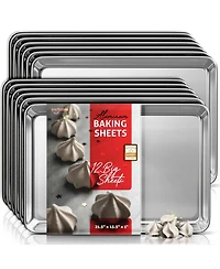 Non-stick Aluminum Baking Sheet - Large 21” x 15” - 12 Pack