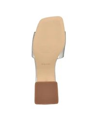 Nine West Women's Bamsy Square Toe Slip-on Dress Sandals