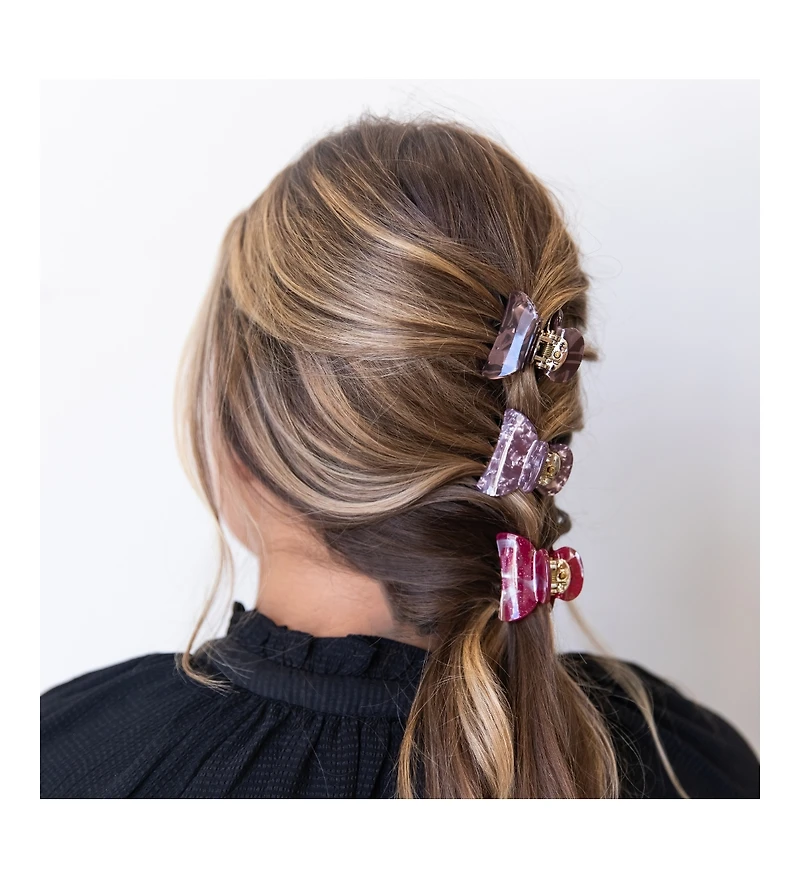 Women s Claw Clip Set - Jewel Tones