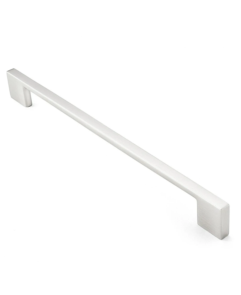 5 Pack Modern Kitchen Cabinet Handles 8.88" Satin Nickel- Cauldham