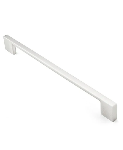 5 Pack Modern Kitchen Cabinet Handles 8.88" Satin Nickel- Cauldham