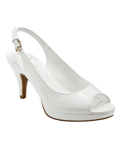 Bandolino Women's Melt Peep Toe Slingback Platform Dress Sandals