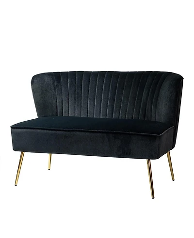 Delicia Contemporary Tufted Back Loveseat