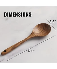 Zulay Kitchen Premium Teak Wooden Spoon For Cooking