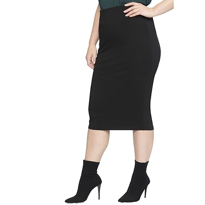 Eloquii Plus Knit Column Skirt