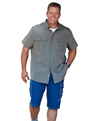Boulder Creek Big & Tall by KingSize Off-Shore Short-Sleeve Sports Shirt