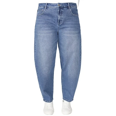 Eloquii Women's The Barrel Leg Jean