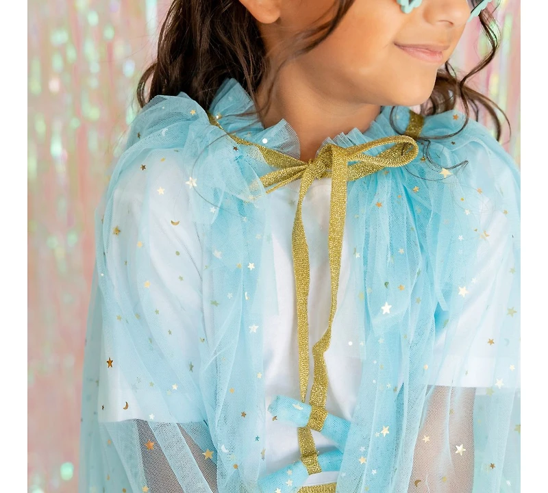 Sweet Wink Girls Aqua Star Cape