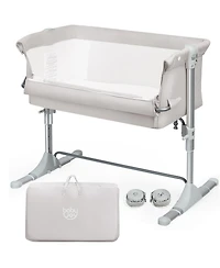 Costway Portable Baby Bed Side Sleeper Infant Travel Bassinet Crib