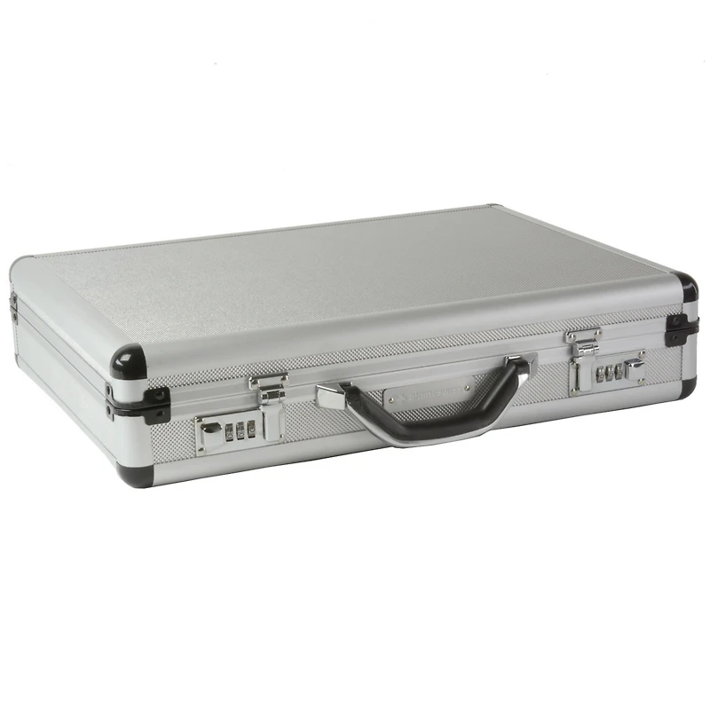 Alpine Swiss Executive Aluminum Briefcase Padded Laptop Briefcase For Men Hard Shell Attache Case Combo Lock Business Case