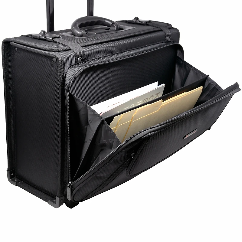 Alpine Swiss Rolling Briefcase Wheel Catalog Hard Case Laptop Bag Lawyer Attache