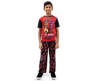Five Nights At Freddy'S Boys Youth Sleepwear Set Tee Shirt, Sleep Shorts