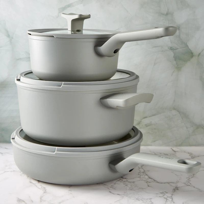 BergHOFF Balance Non-stick Ceramic Saute Pan 10.25", 3.1qt. With Glass Lid, Recycled Aluminum