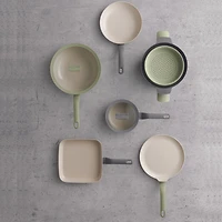 BergHOFF Balance 3Pc Non-stick Ceramic Specialty Cookware Set, Recycled Aluminum