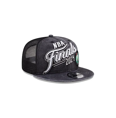 New Era Men's Black Boston Celtics 2024 Eastern Conference Champions Locker Room 9FIFTY Snapback Hat