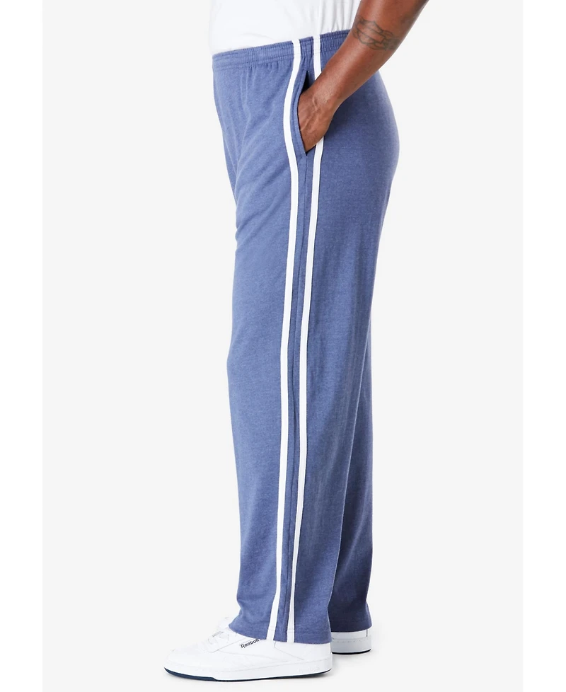 KingSize Big & Tall Striped Lightweight Sweatpants