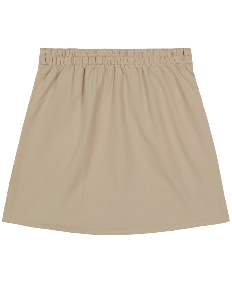 Nautica Big Girls Uniform Button Pockets Elastic Waist Scooter Skorts