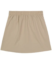 Nautica Big Girls Uniform Button Pockets Elastic Waist Scooter Skorts