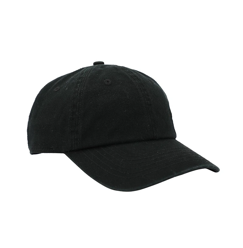 Ghostface Men's Dad Plain Black Embroidered Patch Hat with pre-curved bill for Men