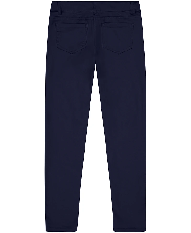 Nautica Big Girls Uniform 5 Pocket Stretch Sateen Skinny Pants