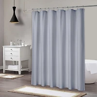 Caromio Soft Embossed Seersucker Microfiber Fabric Shower Curtain or Liner, 72" x 72"