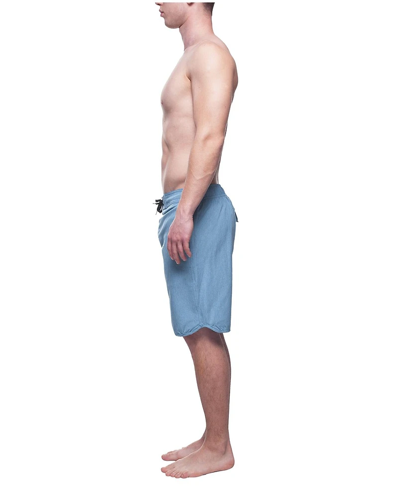 Rokka&Rolla Men's 9" Stretch Mesh Lined Swim Trunks, up to 2XL
