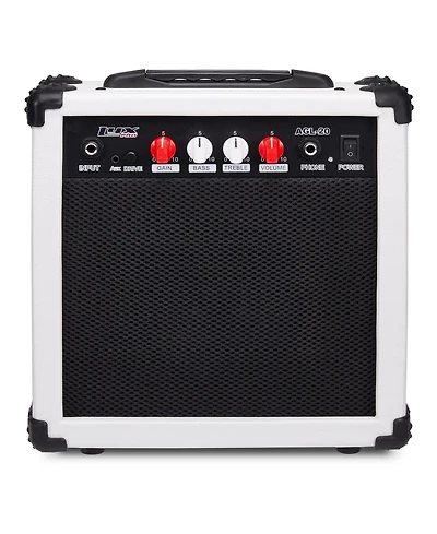 LyxPro Electric Guitar Amp, 20 Watt Guitar Amplifier - Mahogany