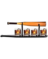 The Wine Savant Baseball Decanter & Glass Set with Stand