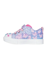 Skechers Toddler Girls' Twinkle Toes: Twinkle Sparks - Ombre Flutter Stay-Put Light-Up Casual Sneakers from Finish Line