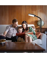 Litespan 53" Dimmable Led Reading Task Lamp with Height Adjustable Gooseneck Head