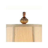 Regency Hill Juliette 36 1/2" Tall Skinny Large Buffet End Table Lamps Set of 2 Brown Light Bronze Finish Living Room Bedroom