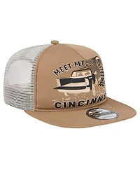 New Era Men's Tan Cincinnati Bengals Meet Me 9FIFTY Snapback Hat