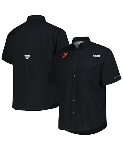 Columbia Men's Black Baltimore Orioles Tamiami Omni-Shade Button-Down Shirt